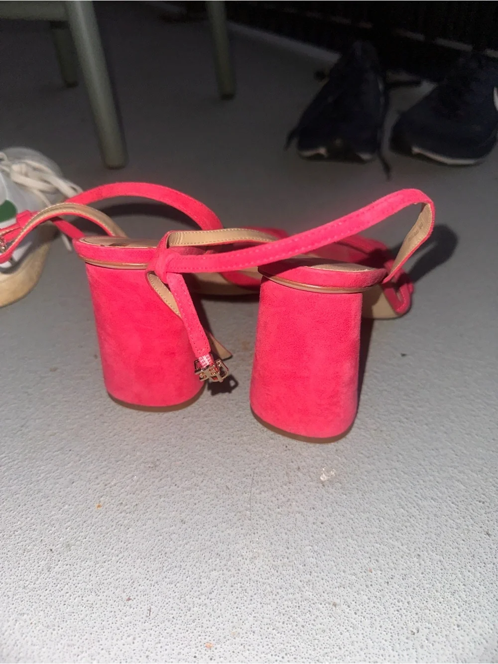 Women’s Pink Strappy Open-Toe Heels